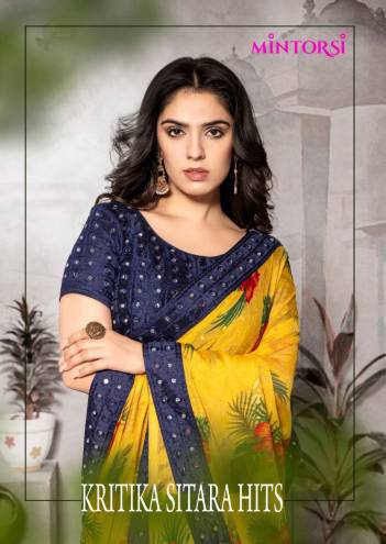 Kritika Sitara Hits By Mintorsi Fancy Chiffon Saree Collection